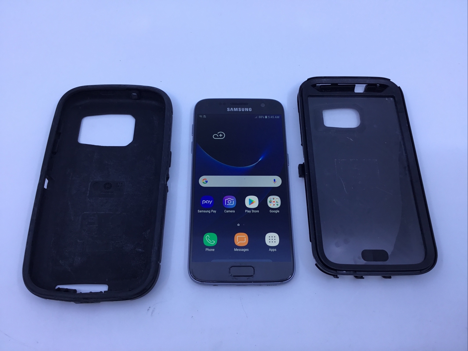 Samsung Galaxy S7 SMG930U 32GB Black Factory GSM Unlocked Otter Box