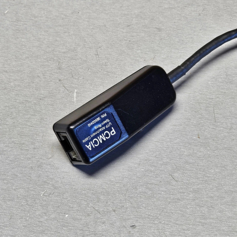 OLICOM 770000440 TOKEN-RING PCMCIA Adapter & UTP Dongle 36502410 - Image 3 of 4