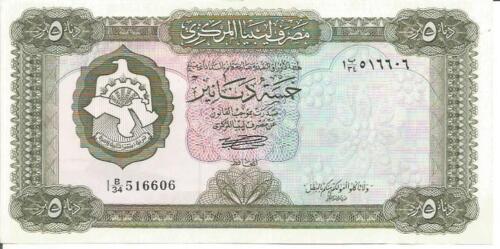 Libia 5 dinares 1972 P 36. Estado aUNC... JUEGO DE 4 RW 24 - Imagen 1 de 1