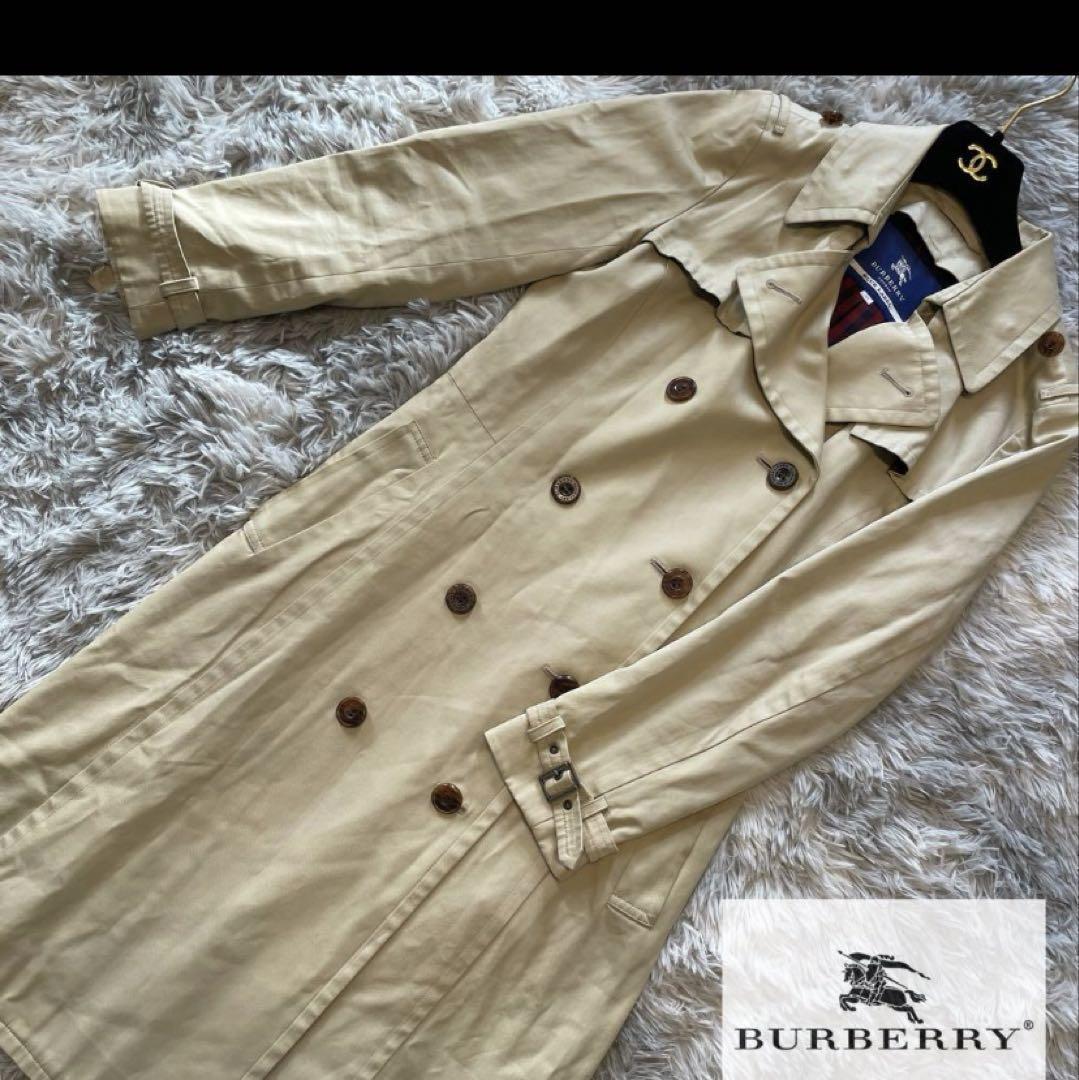 Burberry Trench Coat Size 40 Beige Cotton Lightweight Classic Style