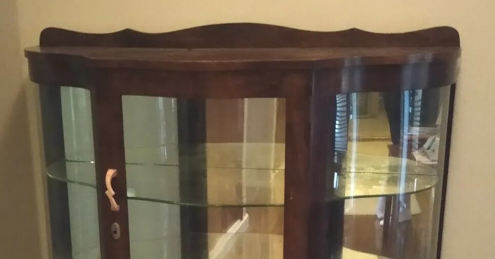 Antique Wood and Glass Display eBay
