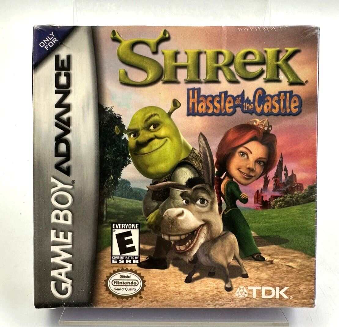 GBA Shrek Hassle At The Castle, New And Factory Sealed - **Flaw**
