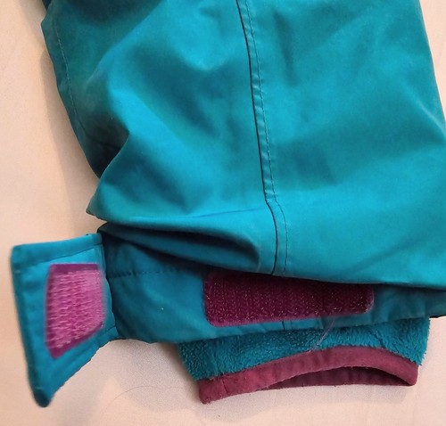 Lands End Coat Girls Size 16 XL Teal Purple Down Sherpa Parka Grow With Me - Picture 10 of 21