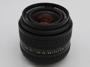 Prakticar Pentacon 28mm f2.8 MC lens Praktica PB camera mount, + cap