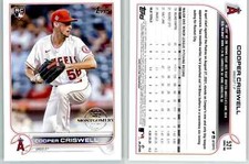 Cooper Criswell 2022 Topps 582 Montgomery Stamped Set #521 Angels RC Rookie