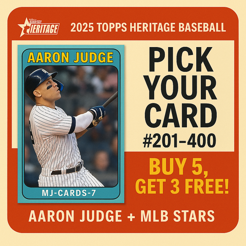 2025 Topps Heritage Base Cards 201-400 Pick Your Card Rookies Set Completion