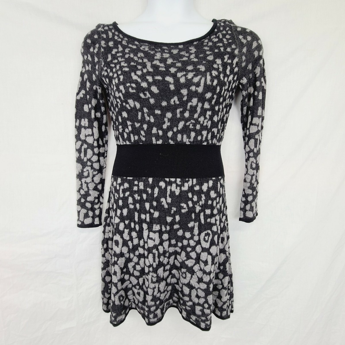 armani exchange grey dress WOMEN'S ARMANI EXCHANGE DRESS GRAY/BLACK COLOR SIZE 4
