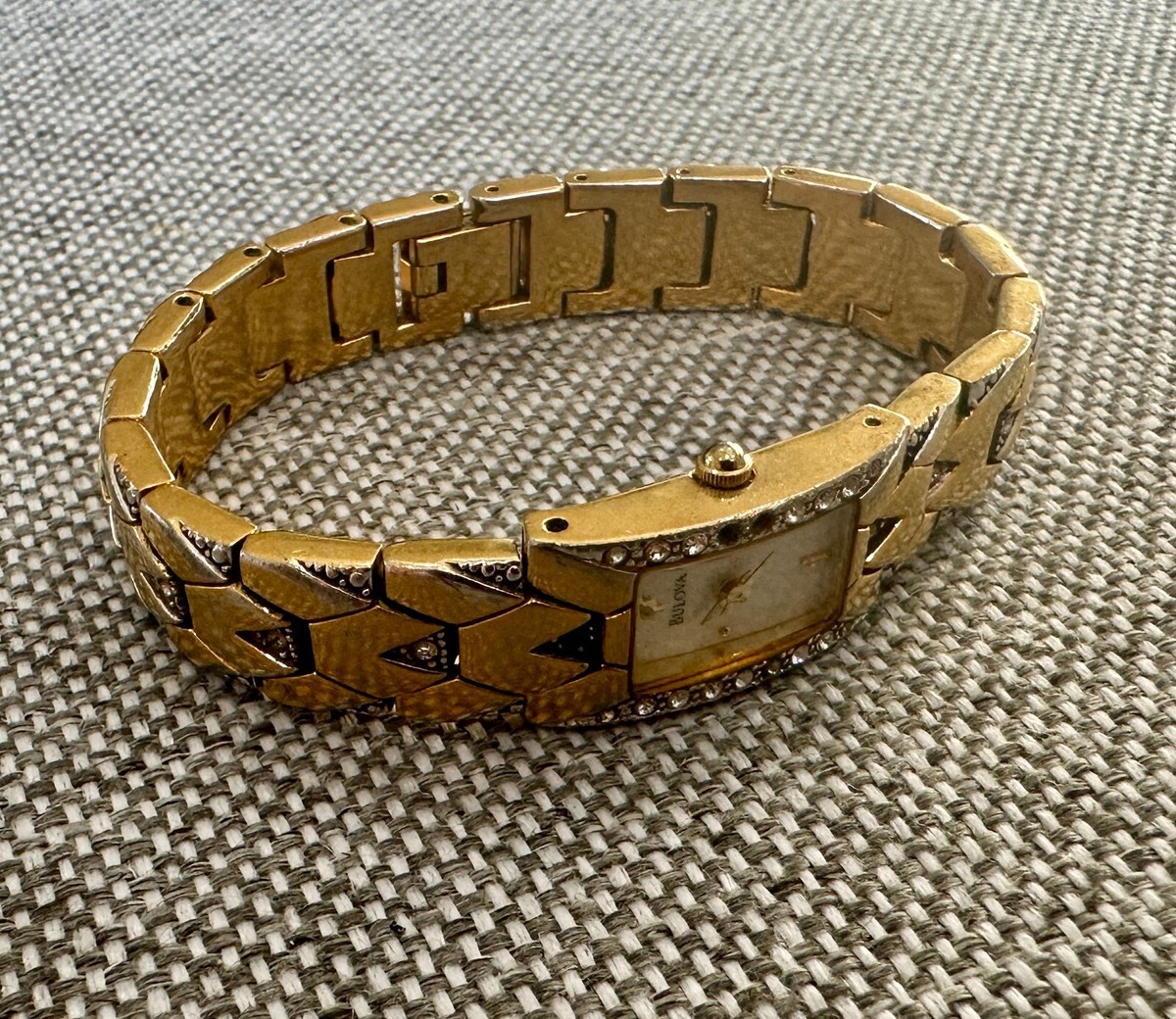 Bulova C860467 Gold Wrist Watch Needs Battery | eBay