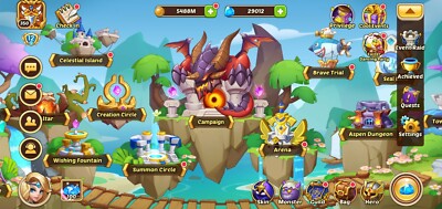 Idle Heroes Account  VIP 12 Level 350