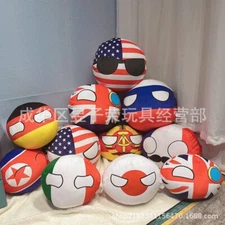 Country Ball Plush Toys 10/30Cm Soft Polandball Pendant Countryball Balls Doll