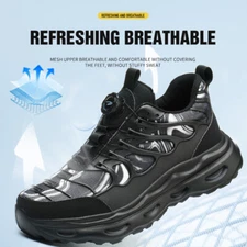 Steel Toe Safety Shoes for Men Puncture Proof Work Coustruction Safety Boots