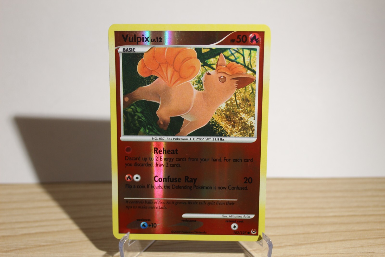 Vulpix 102/127 | Platinum | REVERSE HOLO | Pokemon TCG NM-LP