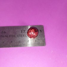 Antique Civil War Era Bennington Fired Hard Dyed Clay Marble Size .535" Mint B4