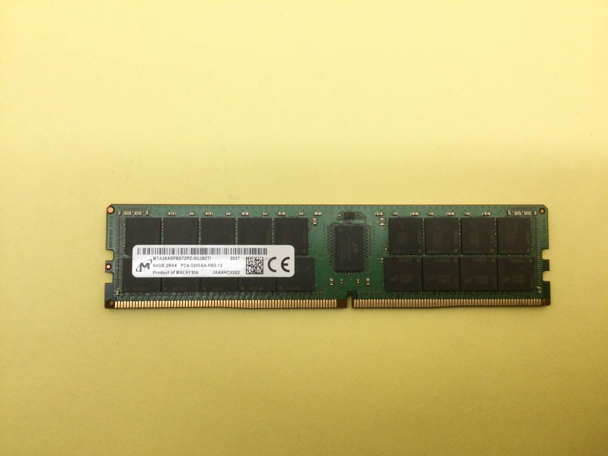 MICRON 64GB(1X64GB) 2Rx4 PC4-3200AA DDR4 SERVER MEMORY