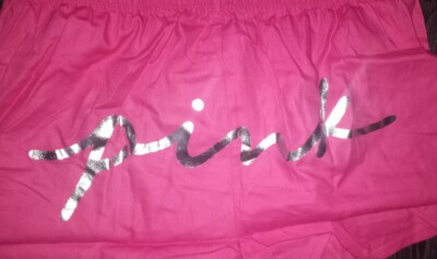 VSpink sleep Shorts brand new size large hot pink metallic logo
