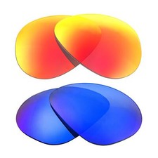 Walleva Fire Red Ice Blue Polarized Lenses For Costa Del Mar South Point