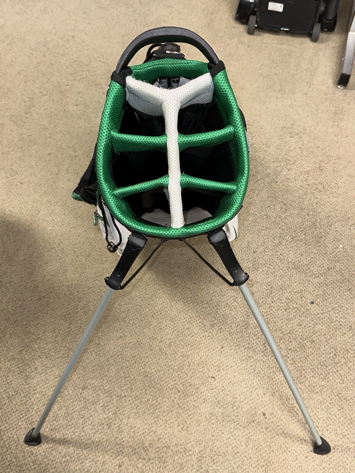 Callaway Heineken Light Green/White/Black Carry Stand Golf Bag w/ Rain