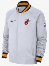 Nike Nba Miami Heat Showtime City Edition Dri-Fit Men White Jacket DN8409-100