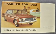 1963 Rambler Brochure Ambassador Classic American Wagon AMC Excellent Original