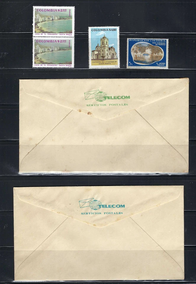 FISH.- PLUMED- QUEEN ANGELFISH.- KING MACKEREL.- F.D.C.  ;SANTA MARTA- 'TUMACO' - Image 2 of 3