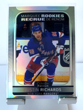 2021-22 OPC Platinum Marquee Rookies Rainbow Justin Richards #262 Rangers RC SP