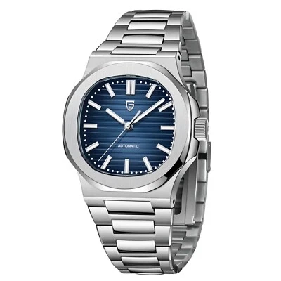Orologio Uomo Di Lusso Al Quarzo, Acciaio Inossidabile Bicolore Argento/Oro, Quadrante Verde Con Cristalli, Impermeabile 30m - 4