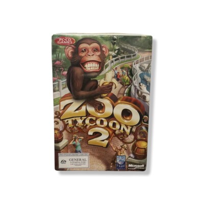 ZOO TYCOON 2 PC CD GAME - MICROSOFT STUDIOS / BLUE FANG GAMES