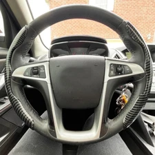 15" Carbon Steering Wheel Cover Anti-slip Accessories For GMC Sierra 1500 2500