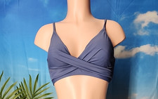 NWT Cupshe One Piece Bikini Top Size Extra Small Powder Blue