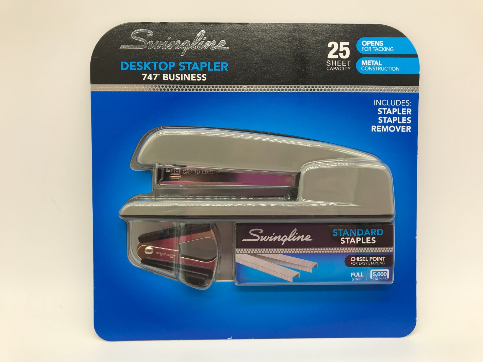 Swingline Desktop Stapler (747 Business) 25 Sheep Capacity. Grey-image