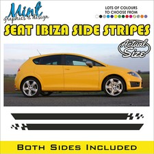 SEAT IBIZA FR SPORTS Side Stripes Decals Stickers Racing Graphics FREE P&P 004