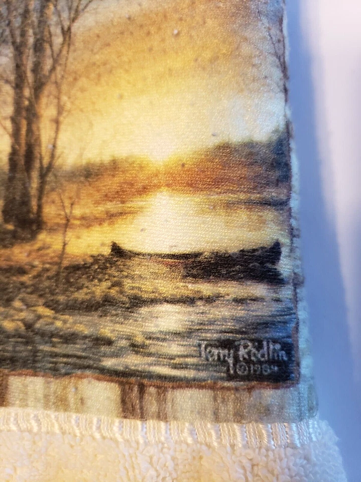 Juego de toallas de baño Blonder Home Accents Terry Redlin Pinturas 1984 6 piezas blancas Foto 4 de 4