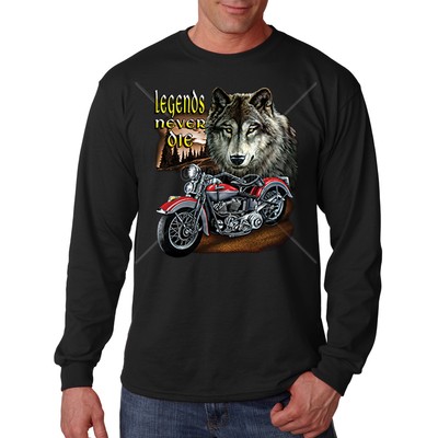 Wolf Animal Spirit Motorcycle Biker 