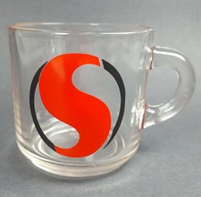 Vintage Anchor Hocking Safeway Advertising Glass Mug Promotional Cup Made in USA