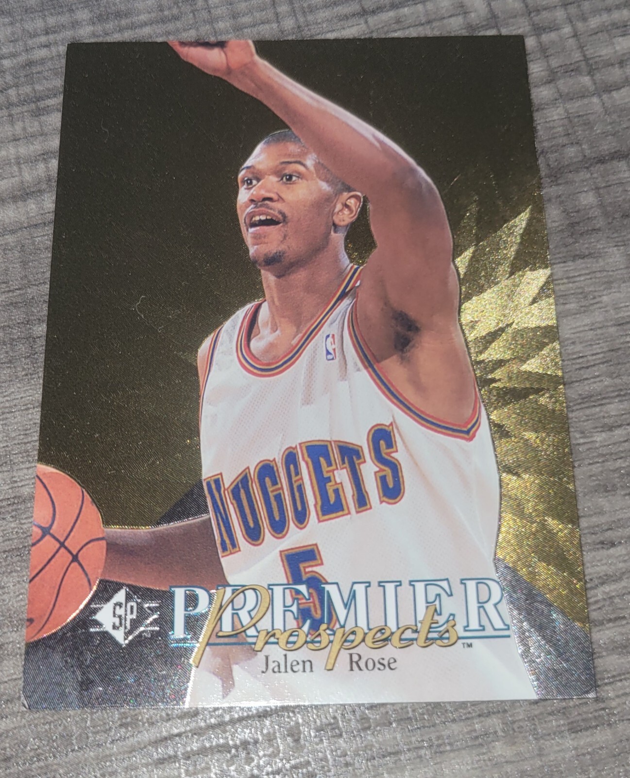 1994-95 Upper Deck SP Basketball #13 Jalen Rose Premier Prospects FOIL Denver