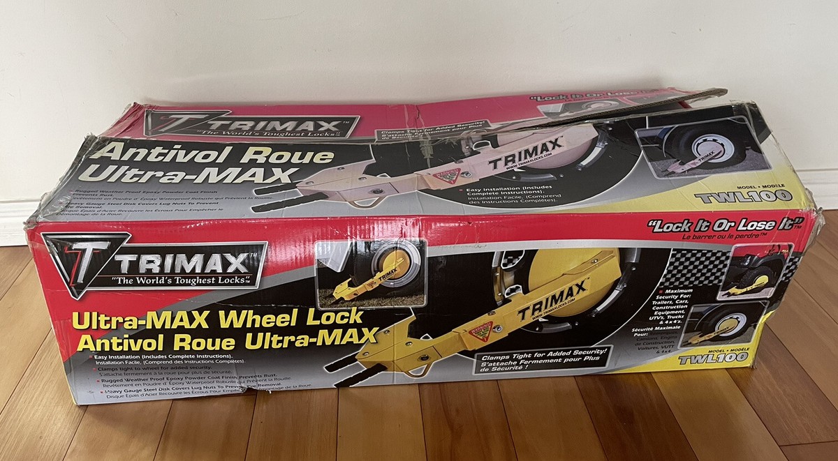 TRIMAX TWL100 Adjustable Wheel Lock | eBay