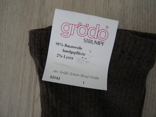 GRÖDO BIO Strumpfhose braun, Gr. 1 / 36 / 37 / 38, Neu, Feinstrick - Bild 2 von 2
