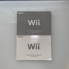Nintendo Wii Console Operations Manuals  System Set Up Booklets Original