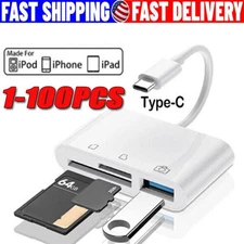 TF/SD Card Adapter Camera Reader Camera Android Type-c For Phone15 Pro Max LOT