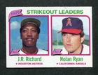 Nolan Ryan / JR Richard 1979 MLB Strikeout Leaders 1980 Topps Baseball Card #206