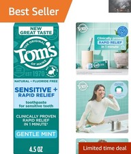 Fluoride Free Sensitive Toothpaste with Calcium Shield, 4.5 Oz, Tom's of Maine