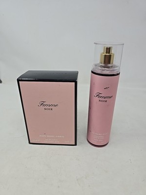 SET OF 2: Femme Noir - Eau de Parfum 3.4 fl oz & Body Spray 8 fl oz Lot - NEW