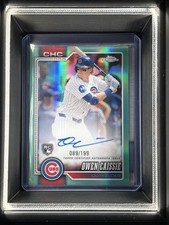 Owen Caissie Chrome 2026 Aqua /199 Auto