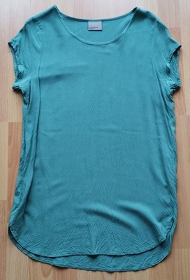 Vero Moda Boca Ss Blouse Bluse Shirt Büro Messe Anzug Freizeit Sommer petrol L