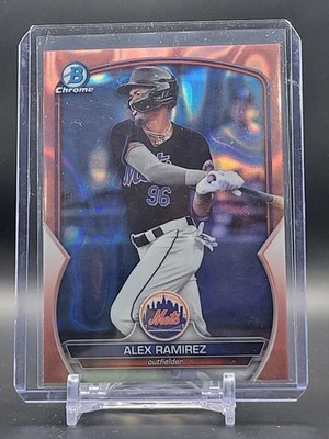 2023 Bowman Chrome Draft Alex Ramirez Rose Gold Wave Refractor 4/10 SSP RARE
