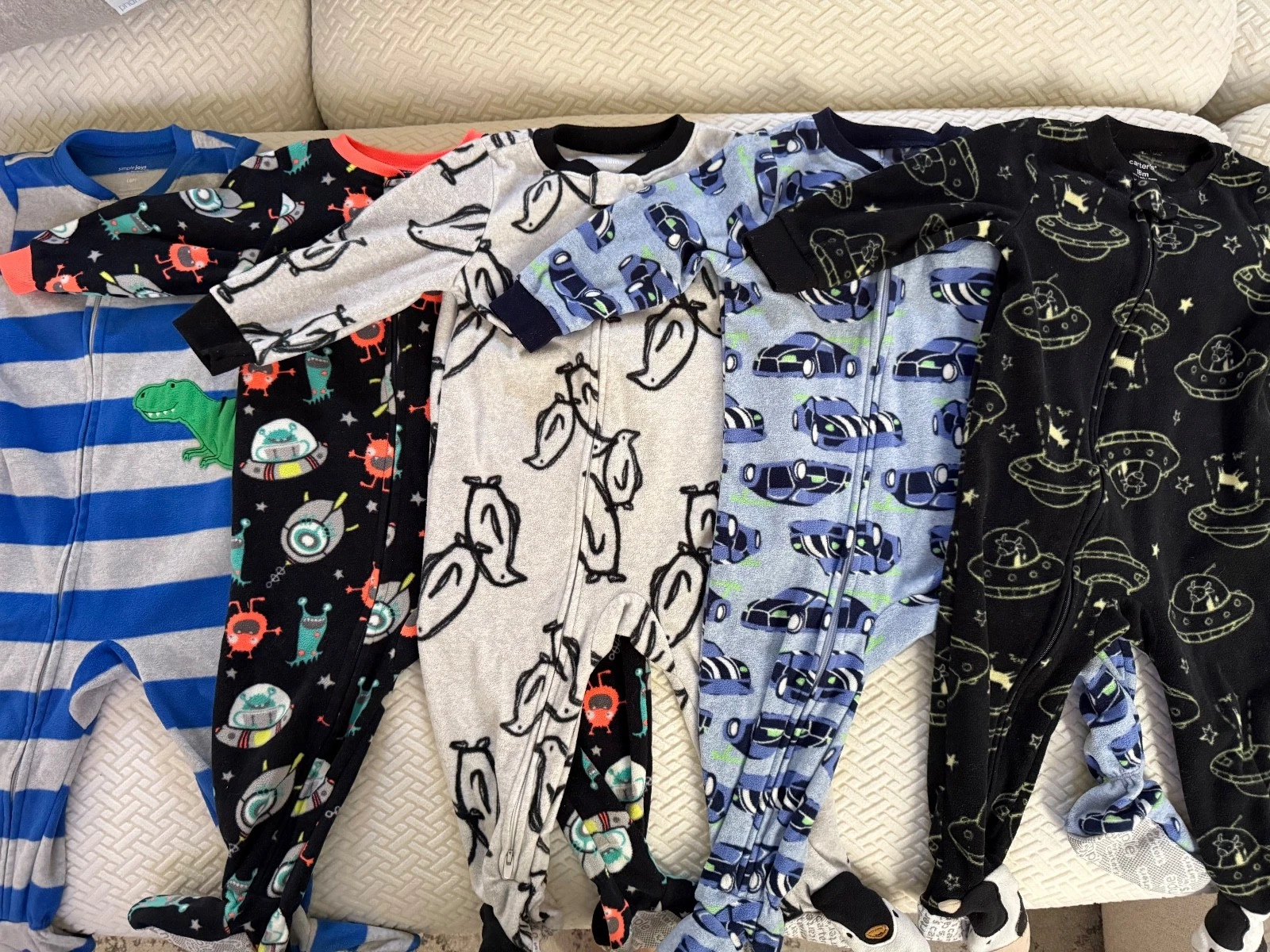 Simple Joys by Carter’s Pajamas Baby Infant Clothes Set of 5 Size 18M