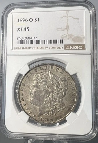 1896-O Morgan  Dollar  NGC  XF 45.
