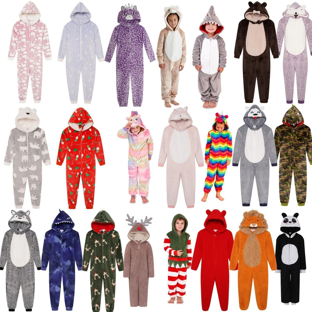 LOLPIP Pigiama per ragazzi a maniche lunghe, 4 pezzi, set completo da notte, pigiama per bambini, 2-14 anni, 3 anni