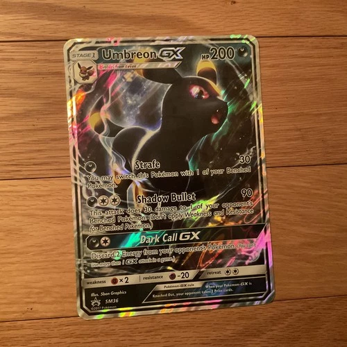Umbreon GX Jumbo SM36 Black Star, Excellent Condition