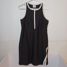 Sage Ladies Lined Stretch Active Dress Built In Shorts Sz L 12-14 Black 1751372